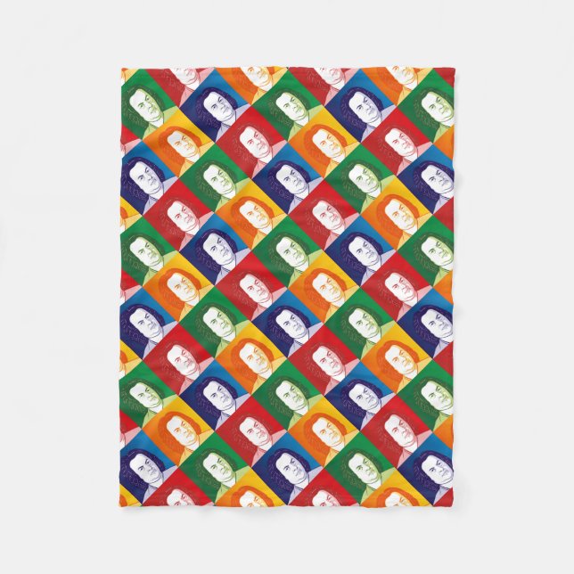 Johann Sebastian Bach im Cartoon Stil Fleecefilt (Framsidan)