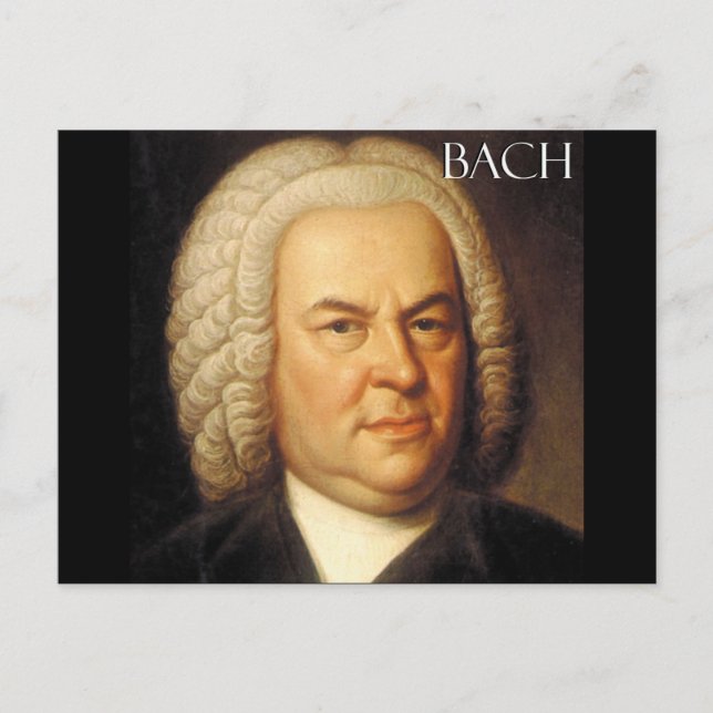 Johann Sebastian Bach Items Vykort (Framsida)