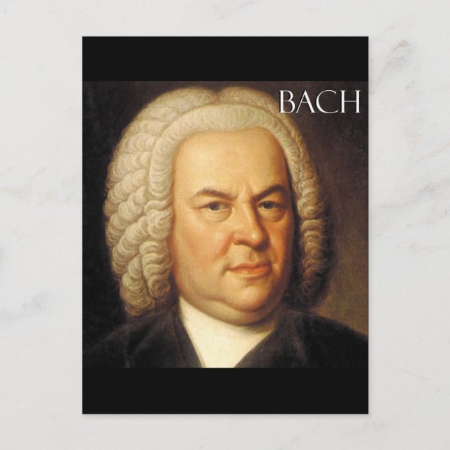 Johann Sebastian Bach Items Vykort (Framsida)