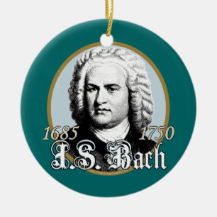 Johann Sebastian Bach Julgransprydnad Keramik