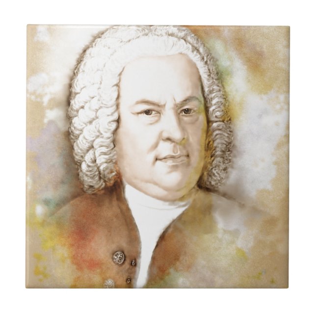 Johann Sebastian Bach Kakelplatta (Framsidan)
