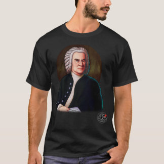 Johann Sebastian Bach + logotyp en10minutos Sticke T Shirt
