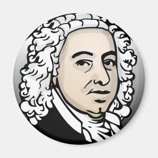 Johann Sebastian Bach Magnet (Framsidan)