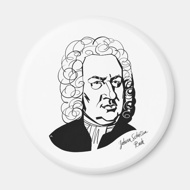Johann Sebastian Bach Magnet (Framsidan)