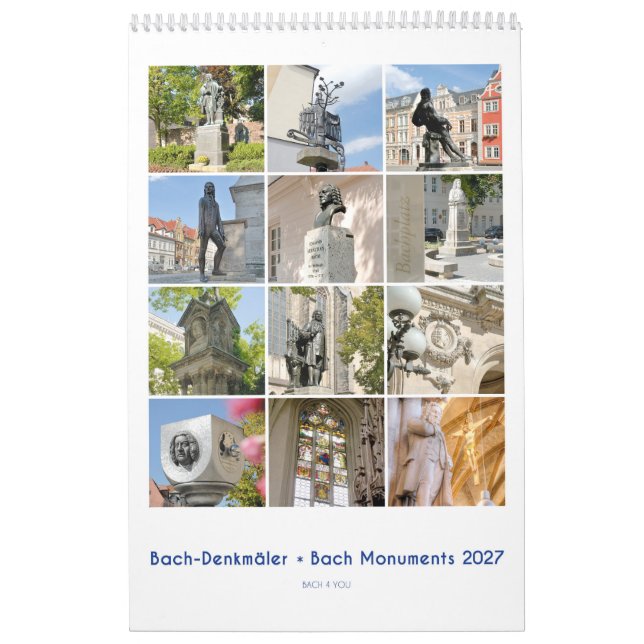 Johann Sebastian Bach-monumentet, Kalender (Omslag)