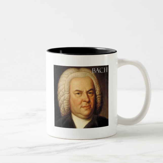 Johann Sebastian Bach objekt Två-Tonad Mugg (Höger)