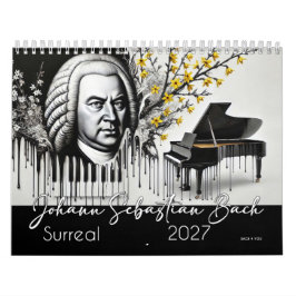 Johann Sebastian Bach Porträtt 2027: Surreal Kalender