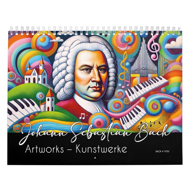 Johann Sebastian Bach Porträtt: Artworks Kalender (Omslag)
