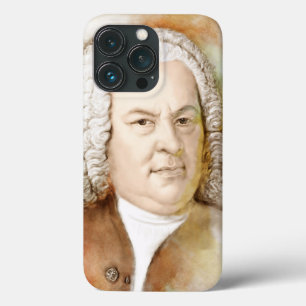 Johann Sebastian Bach Porträtt i Beige Fodral-Mate