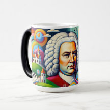 Johann Sebastian Bach: porträtt i en modern målnin