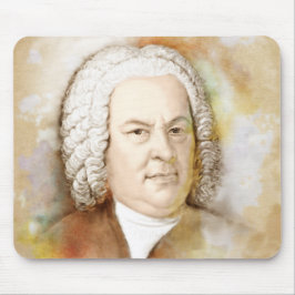 Johann Sebastian Bach Porträtt in beige Musmatta