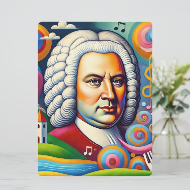 Johann Sebastian Bach Porträtt Inbjudningar (Stående Fram)
