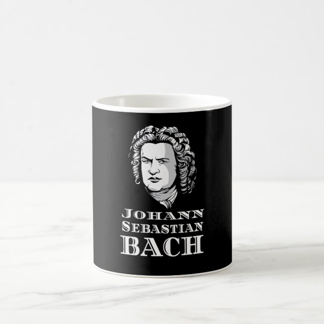 Johann Sebastian Bach Porträtt Kaffemugg (Center)