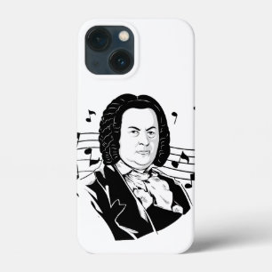 Johann Sebastian Bach Porträtt och Bust with Notes