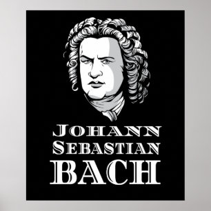 Johann Sebastian Bach Porträtt Poster