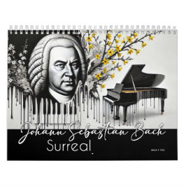 Johann Sebastian Bach Porträtt: Surreal Kalender