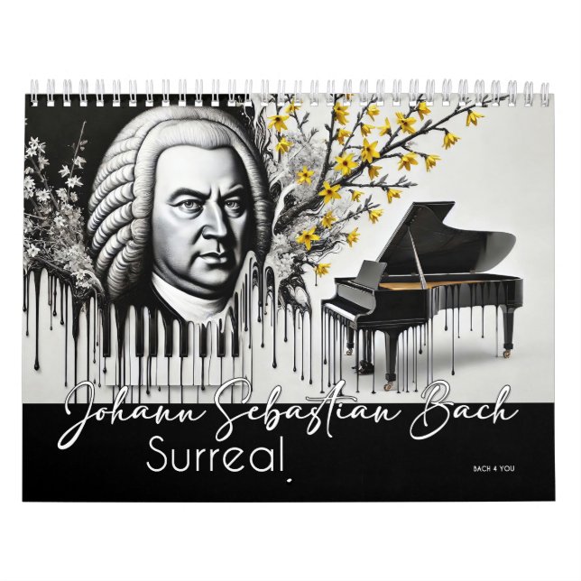 Johann Sebastian Bach Porträtt: Surreal Kalender (Omslag)