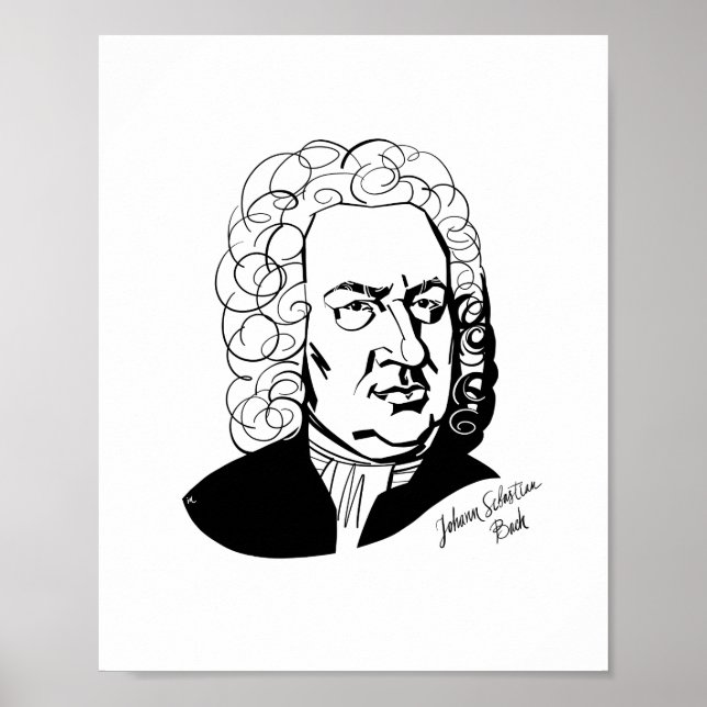 Johann Sebastian Bach Poster (Framsidan)