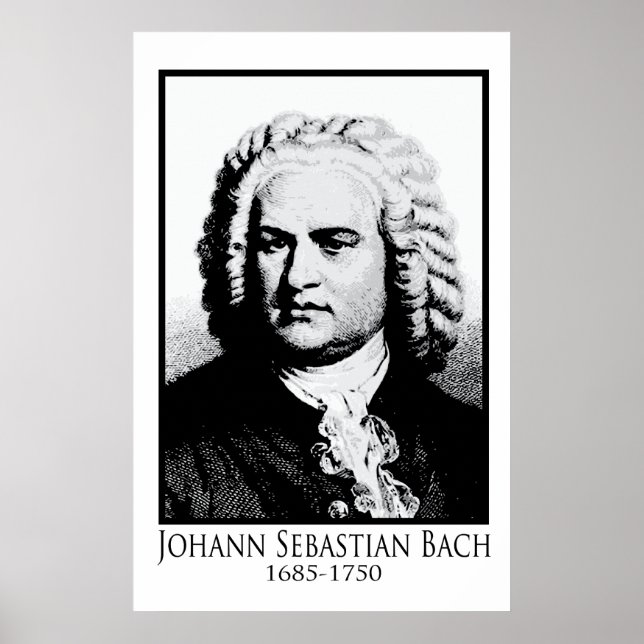 Johann Sebastian Bach Poster (Framsidan)