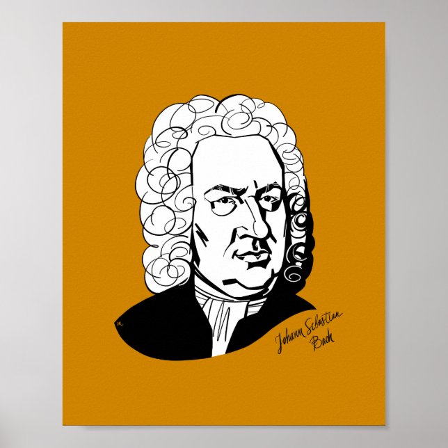 Johann Sebastian Bach Poster (Framsidan)