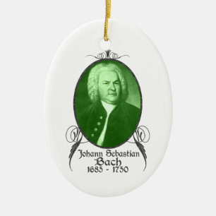 Johann Sebastian Bach prydnad Julgransprydnad Keramik