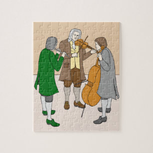 Johann Sebastian Bach Puzzle für Kinder Pussel