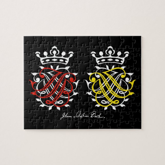Johann Sebastian Bach Puzzle Pussel (Horisontell)