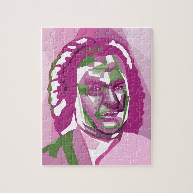 Johann Sebastian Bach Puzzle Pussel (Vertikal)