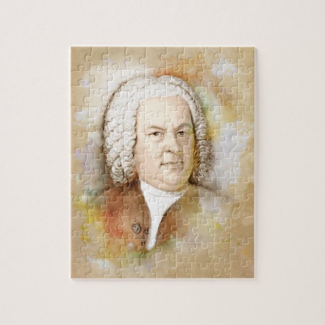 Johann Sebastian Bach Puzzle Pussel (Vertikal)