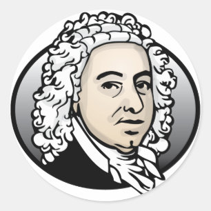 Johann Sebastian Bach Runt Klistermärke