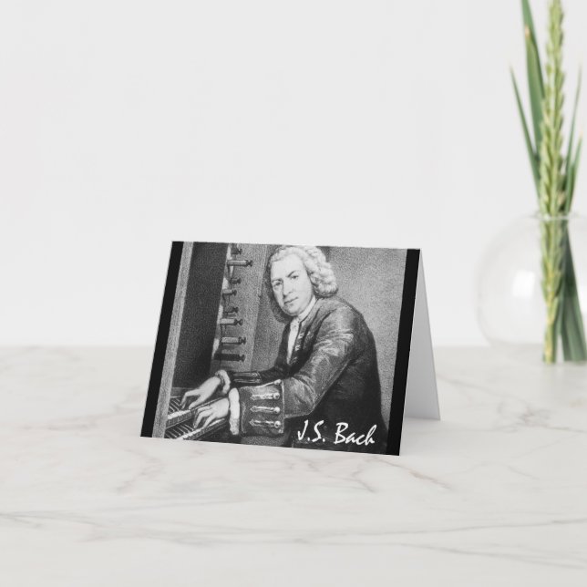Johann Sebastian Bach saker Helgkort (Framsida)