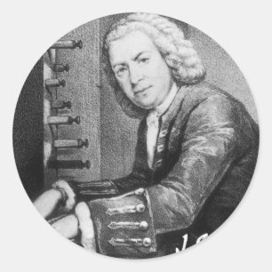 Johann Sebastian Bach saker Runt Klistermärke