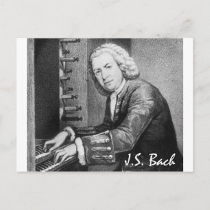 Johann Sebastian Bach Saker Vykort