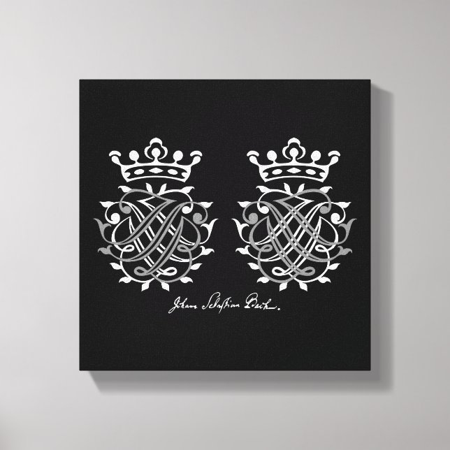 Johann Sebastian Bach seal on canvas (Framsida)