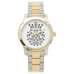 Johann Sebastian Bach Seal Vapensköld Monogram Ins Armbandsur
