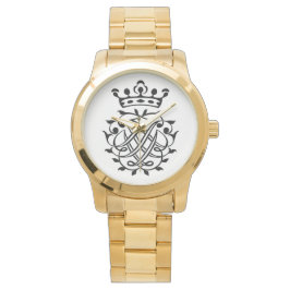 Johann Sebastian Bach Seal Vapensköld Monogram Ins Armbandsur