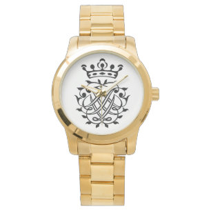 Johann Sebastian Bach Seal Vapensköld Monogram Ins Armbandsur