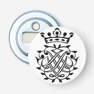 Johann Sebastian Bach Seal Vapensköld Monogram Ins Flasköppnare