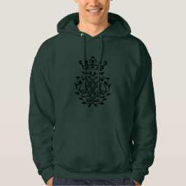 Johann Sebastian Bach Seal Vapensköld Monogram Ins Hoodie