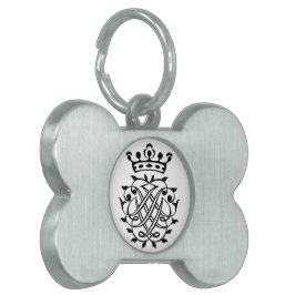 Johann Sebastian Bach Seal Vapensköld Monogram Ins ID-bricka Husdjur