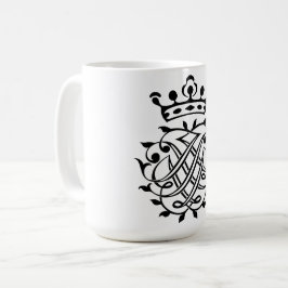 Johann Sebastian Bach Seal Vapensköld Monogram Ins Kaffemugg