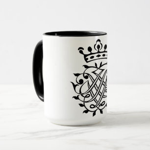 Johann Sebastian Bach Seal Vapensköld Monogram Ins Mugg