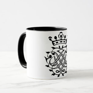 Johann Sebastian Bach Seal Vapensköld Monogram Ins Mugg
