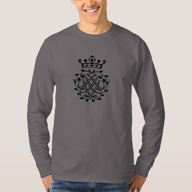 Johann Sebastian Bach Seal Vapensköld Monogram Ins T Shirt (Framsida)