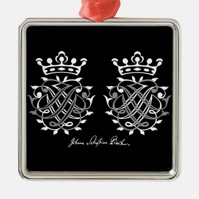 Johann Sebastian Bach Siegel Julgransprydnad Metall (Framsidan)