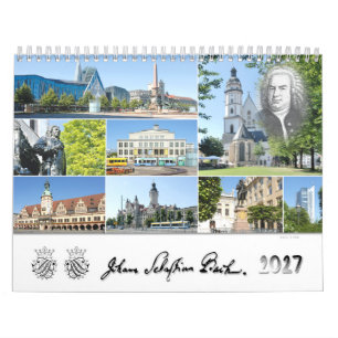 Johann Sebastian Bach städer & platser 2027, Kalender