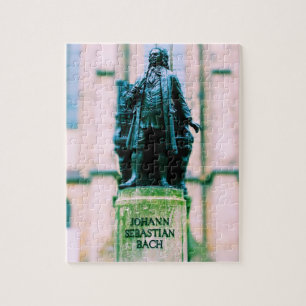 Johann Sebastian Bach staty - 8x10 - 110 PC Pussel