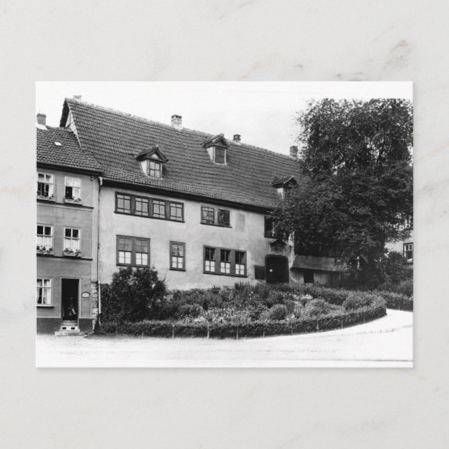 Johann Sebastian Bachs hus Vykort (Framsida)