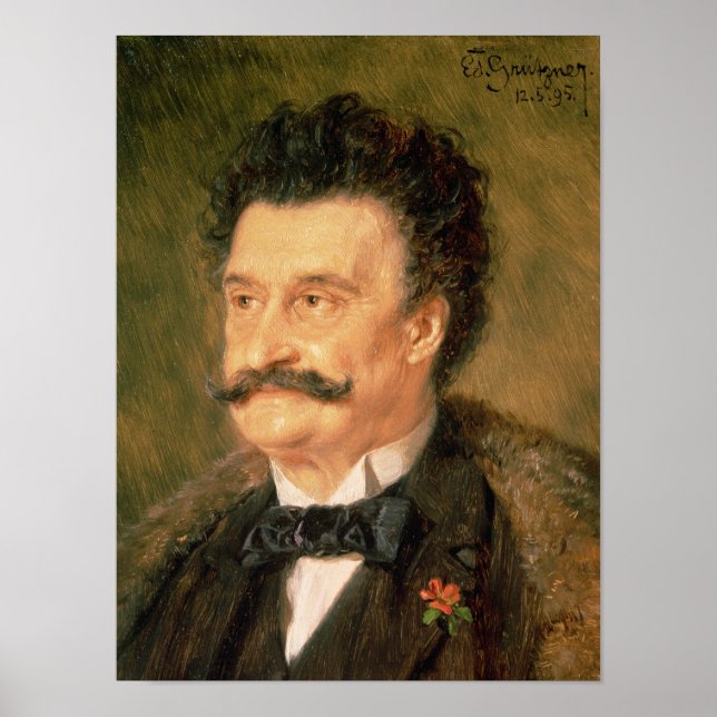 Johann Strauss the Younger, 1895 Poster (Framsidan)