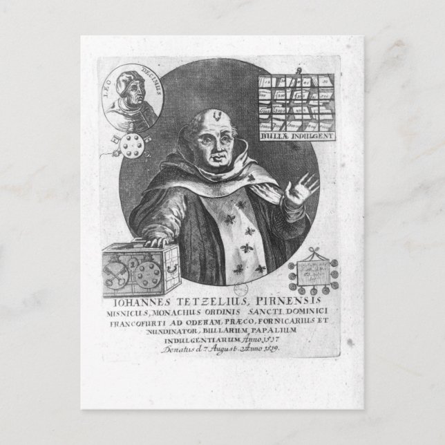 Johann Tetzel Vykort (Framsida)